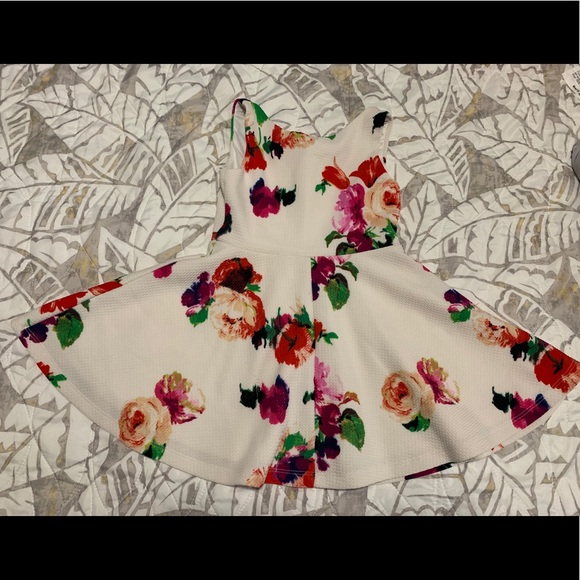 Peppa & Julie girls floral zip front dress - Picture 3 of 4